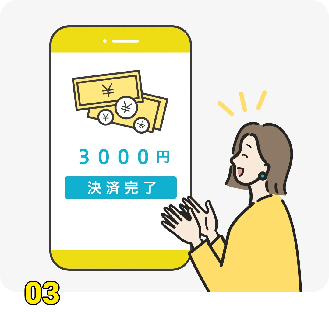 WEB決済(事後決済)機能